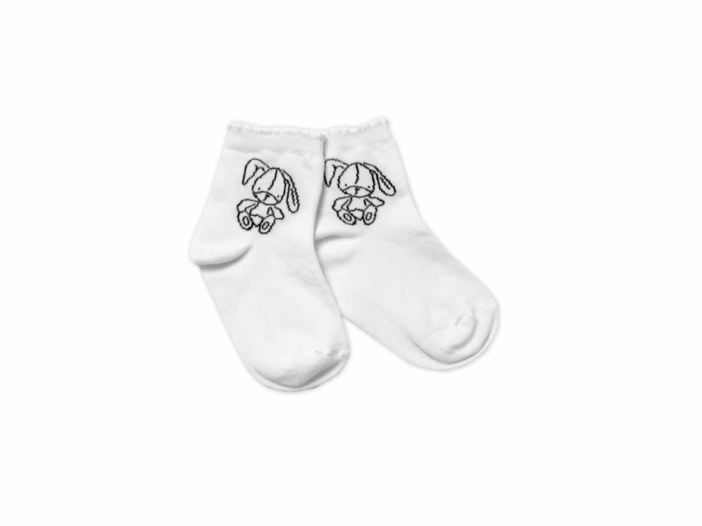 Bavlněné ponožky Cutte Bunny - bílé