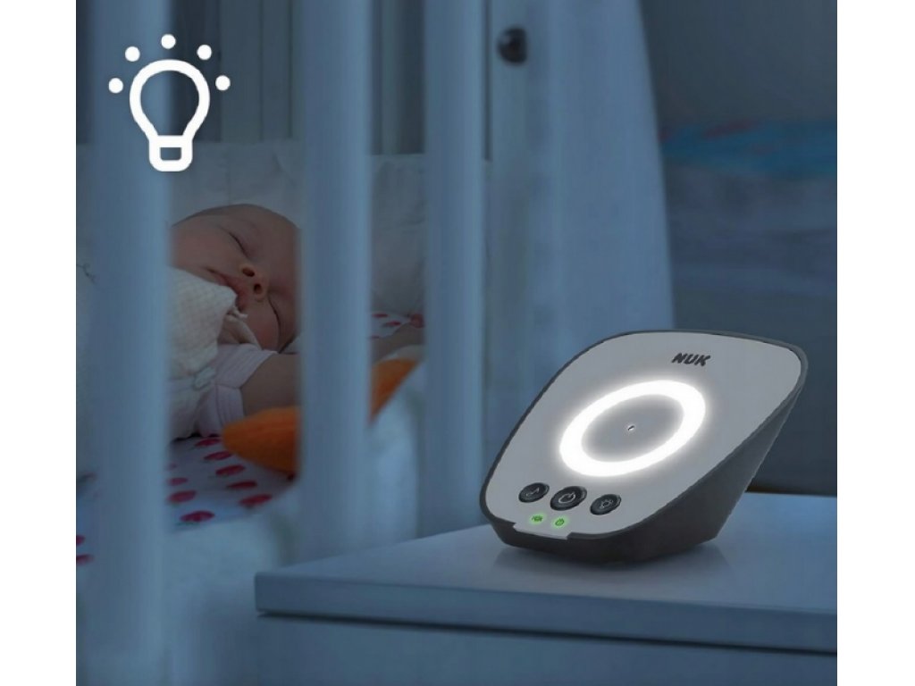 Dětská digitální chůvička ECO CONTROL 530D - bílá/šedá
