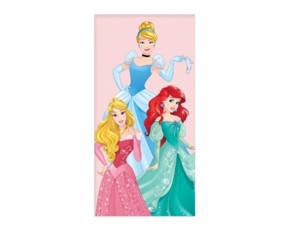 Dětská froté osuška 70x140cm Princess, Carbotex, růžová
