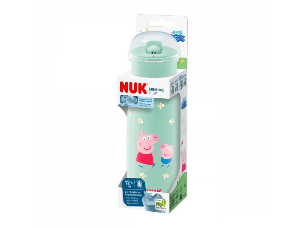 Dětská láhev NUK Mini-Me Flip Peppa Pig  450 ml  12+ m