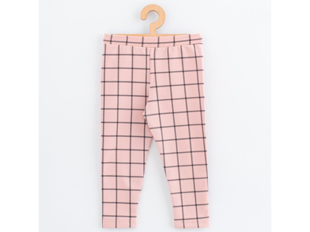 Dětské legíny z teplákoviny New Baby Kindergarten pink