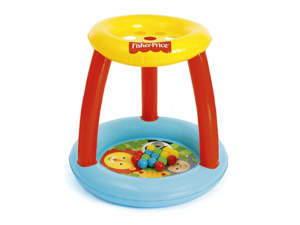 Dětské nafukovací hrací centrum s otvory pro míčky Fisher Price