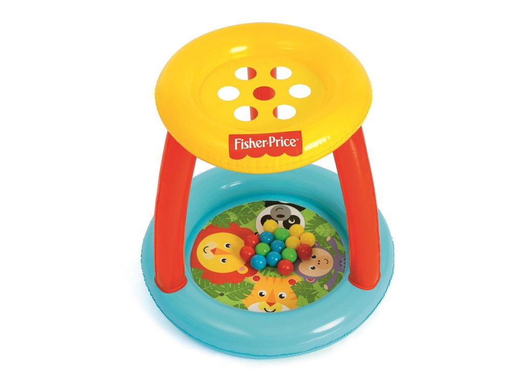 Dětské nafukovací hrací centrum s otvory pro míčky Fisher Price