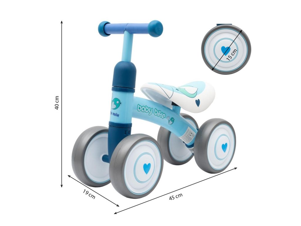 Dětské odrážedlo Baby Mix Baby Bike Fruit blue