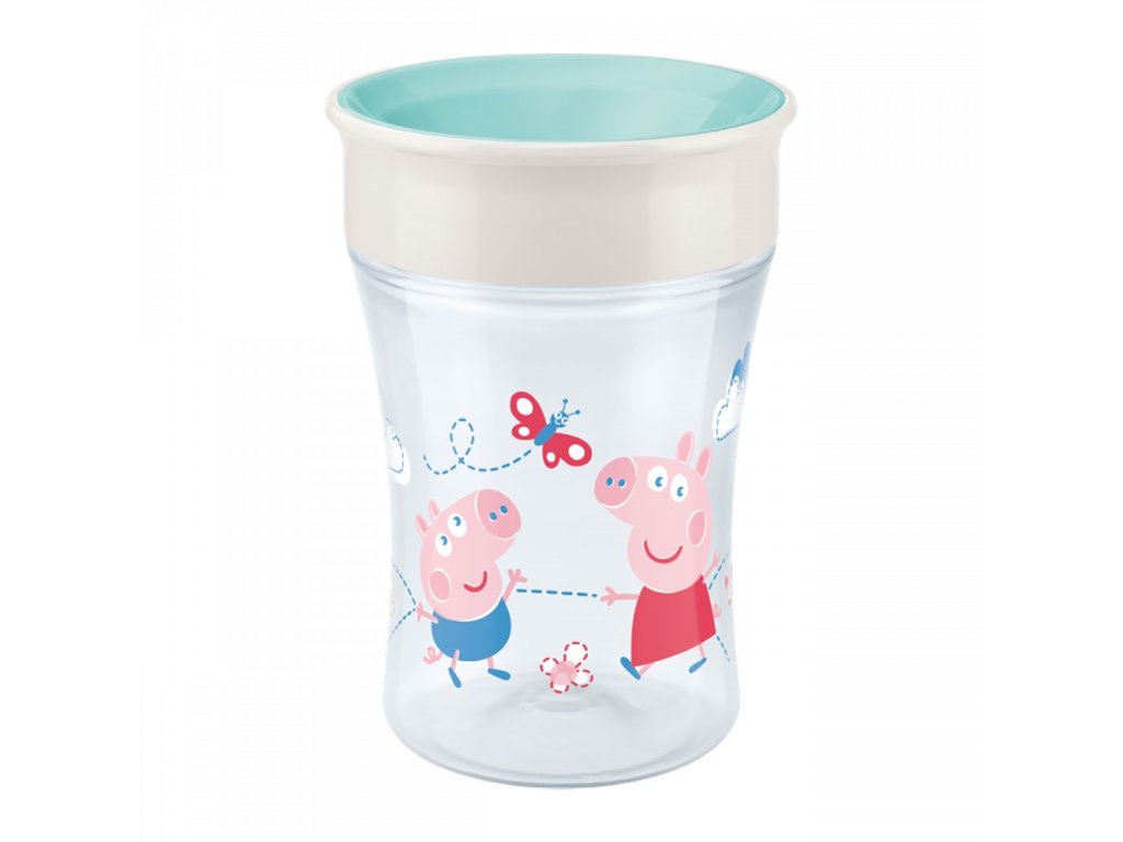 Dětský hrníček Magic NUK Cup Peppa Pig (8+ m.) NUK 360°