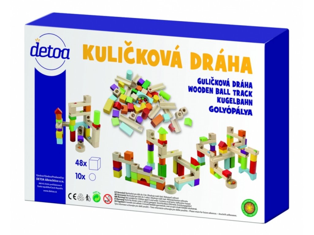 Dráha kuličková dřevěná