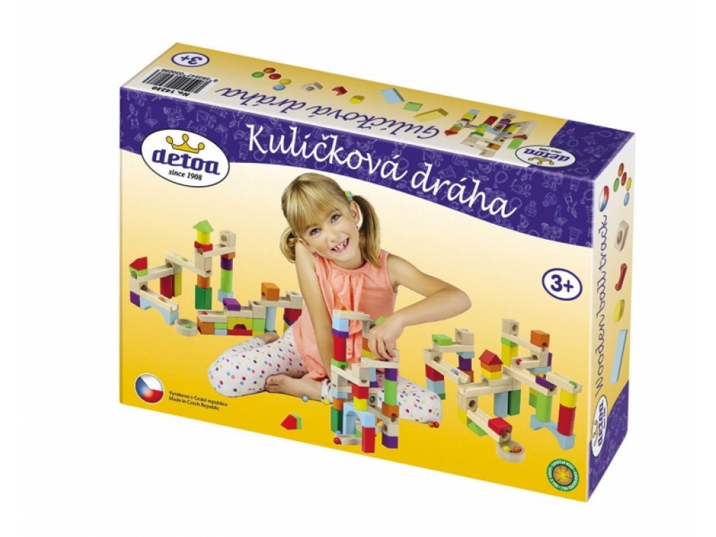 Dráha kuličková dřevěná