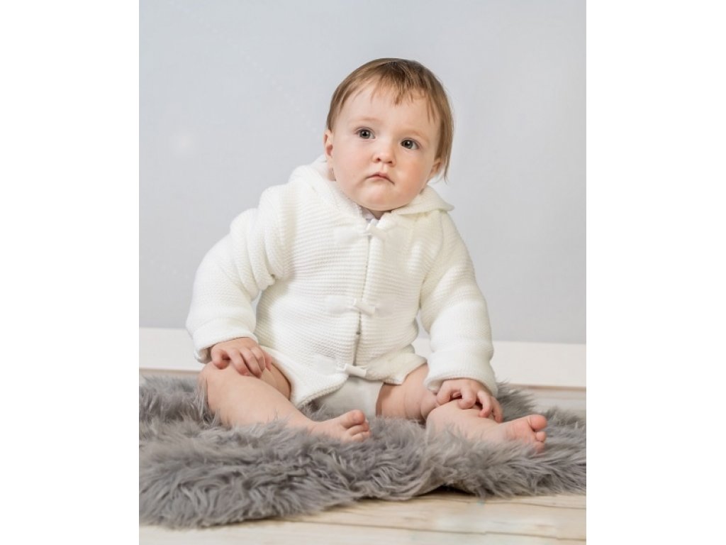 Dvouvrstvá kojenecká bundička, svetřík- šedý, vel. 62