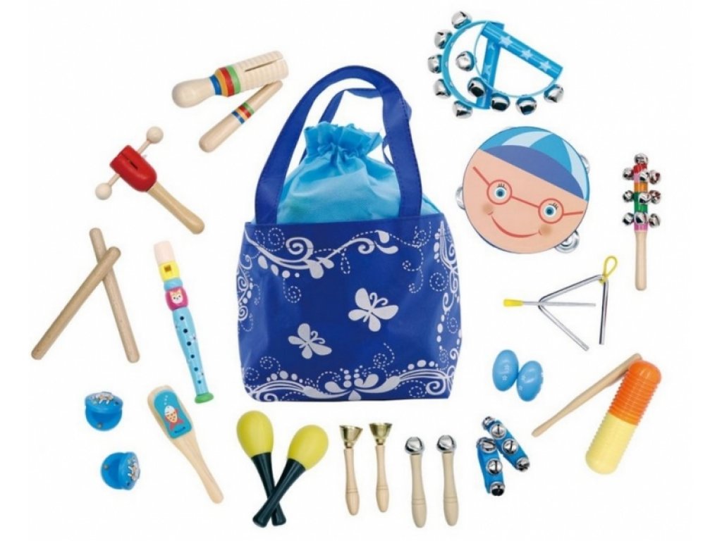 Eco Toys 16-ti dílná sada hudebních nástrojů