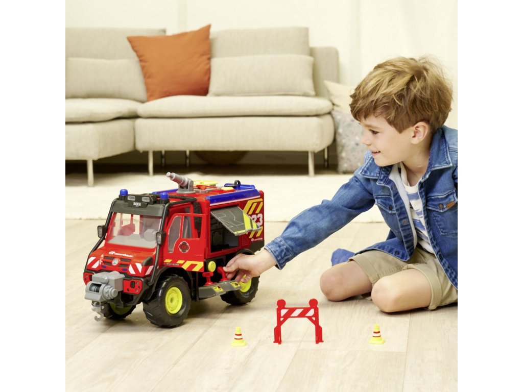 Hasičské auto Unimog U530 50 cm, světlo, zvuk