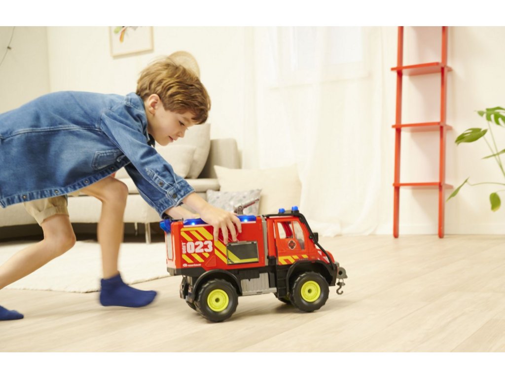 Hasičské auto Unimog U530 50 cm, světlo, zvuk
