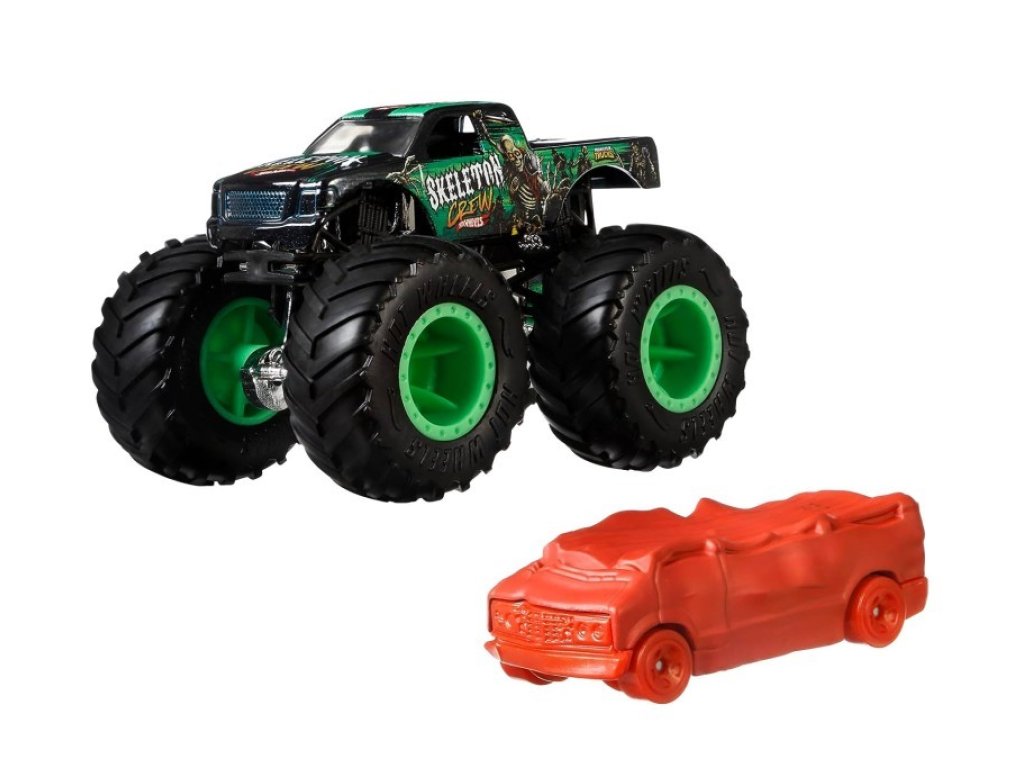 HW MONSTER TRUCKS 1:64 S ANGLIČÁKEM