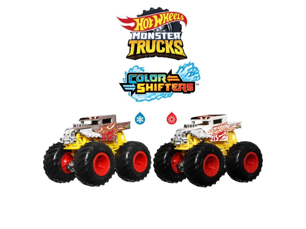 HW MONSTER TRUCKS COLOR SHIFTERS ASST