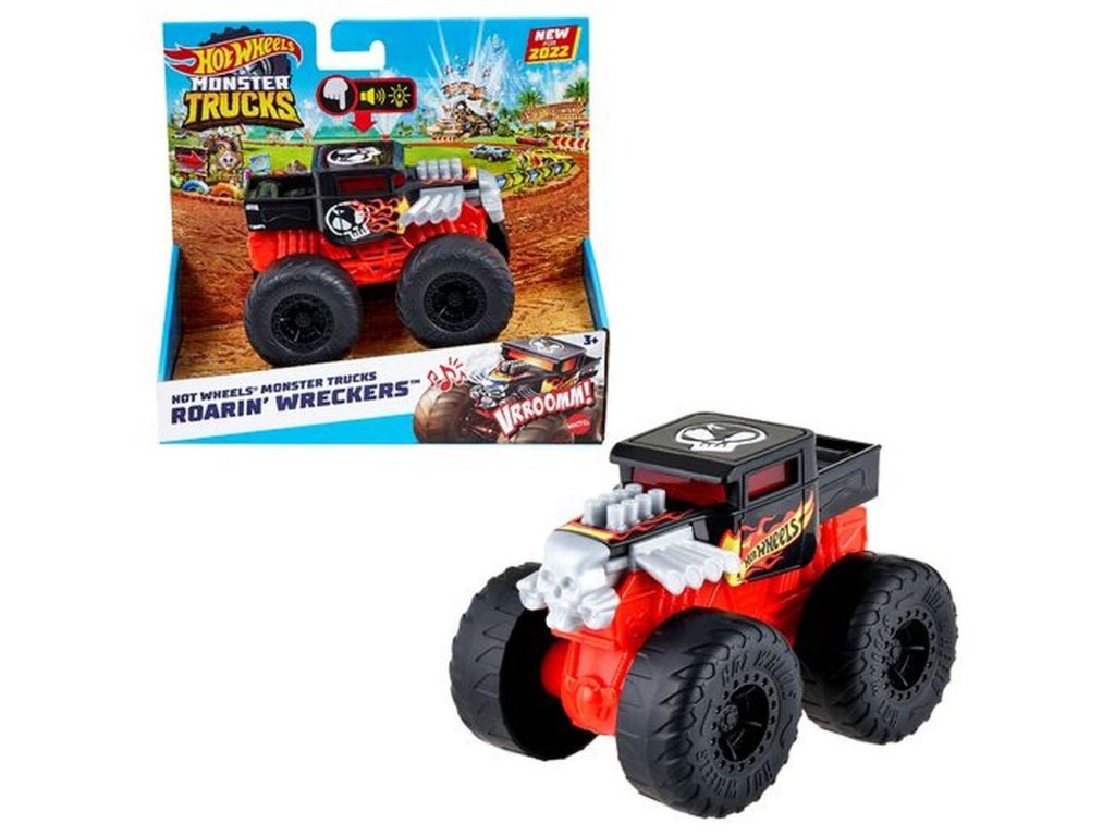 HW MONSTER TRUCKS SVÍTÍCÍ A RÁMUSÍCÍ VRAK ASST