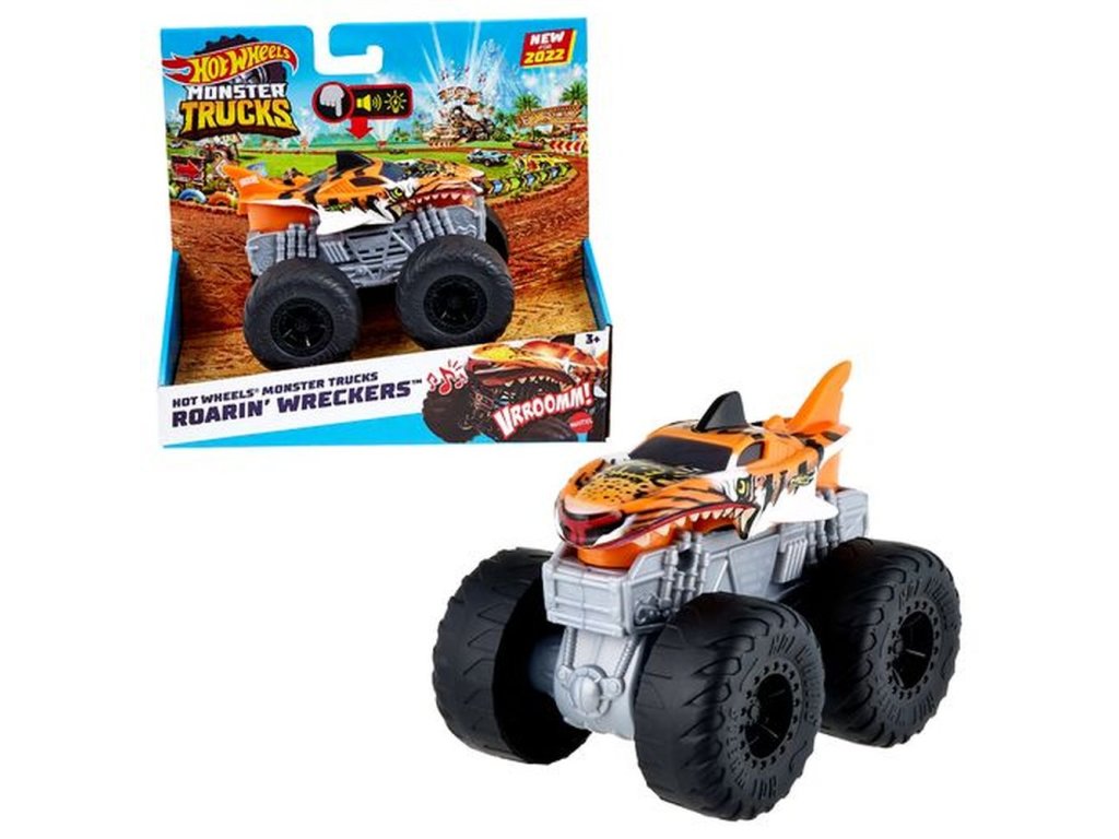 HW MONSTER TRUCKS SVÍTÍCÍ A RÁMUSÍCÍ VRAK ASST