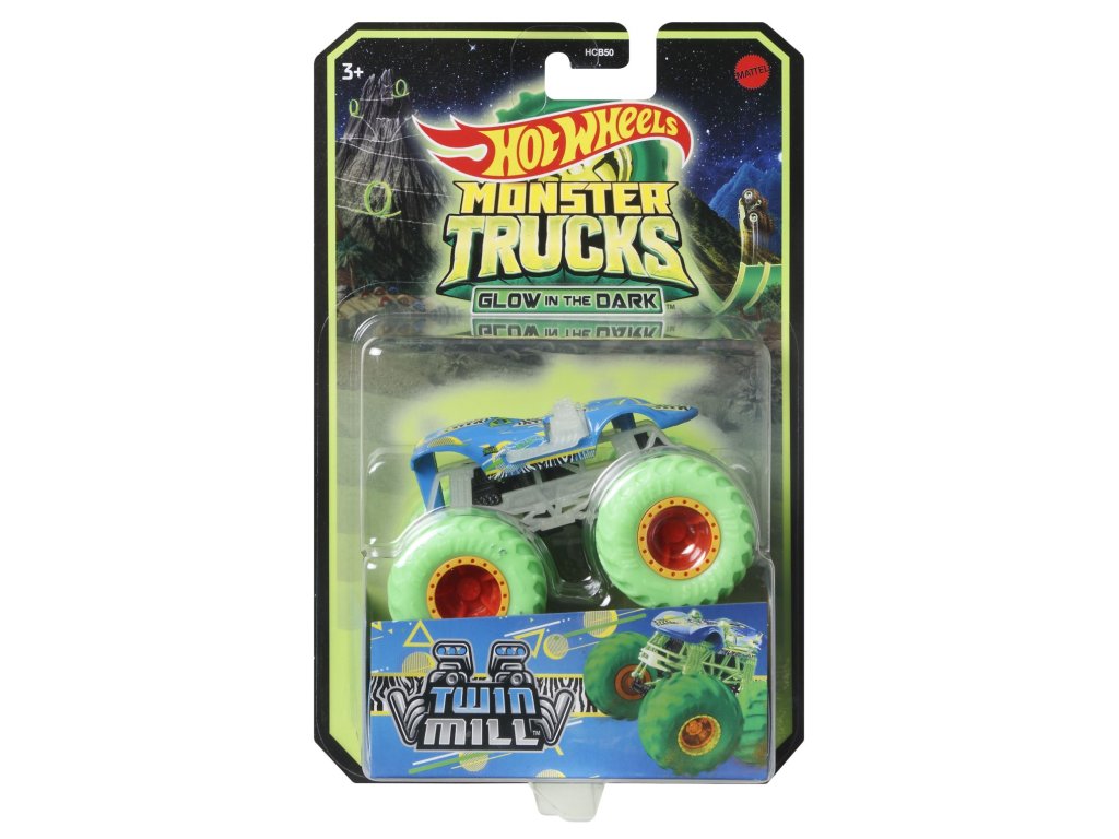 HW MONSTER TRUCKS SVÍTÍCÍ VE TMĚ ASST