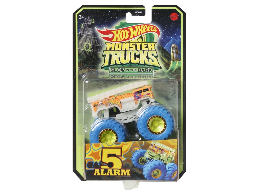 HW MONSTER TRUCKS SVÍTÍCÍ VE TMĚ ASST