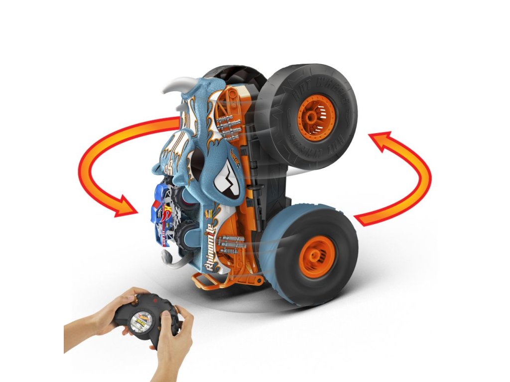 HW RC MONSTER TRUCKS TRANSFORMUJÍCÍ SE RHINOMITE 1:12