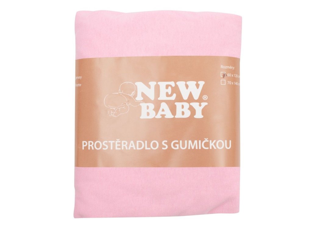 Jersey prostěradlo do postýlky New Baby 120x60