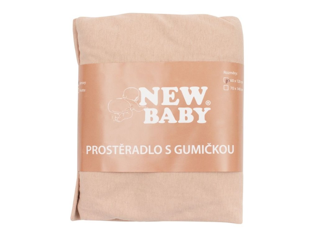 Jersey prostěradlo do postýlky New Baby 120x60