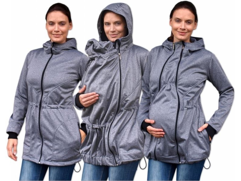  Bunda pro nosící, těhotné - softshellová (přední nošení)