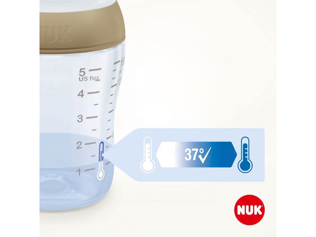 Kojenecká láhev NUK Perfect Match MICKEY Temperature Control 260 ml red