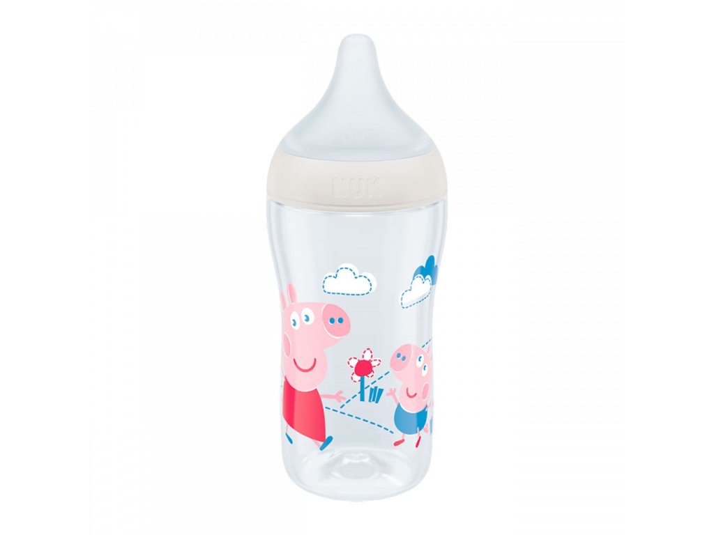 Kojenecká láhev NUK Perfect Match Peppa Pig Temperature Control 260 ml