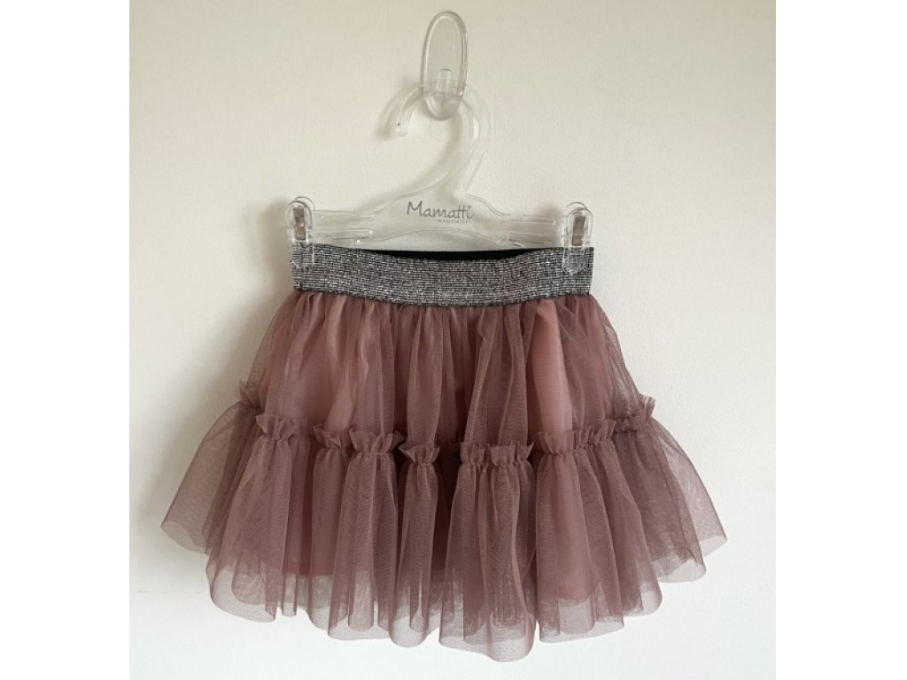 Kojenecká tylová sukně, Puntík - lila