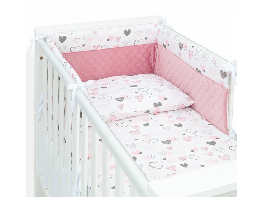 Kojící polštář - relaxační poduška Srdíčka pastel