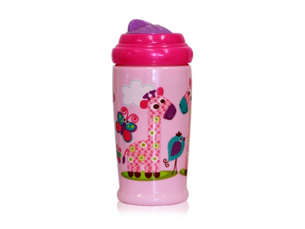 Láhev Lorelli sportovní 300 ML ZOO PINK