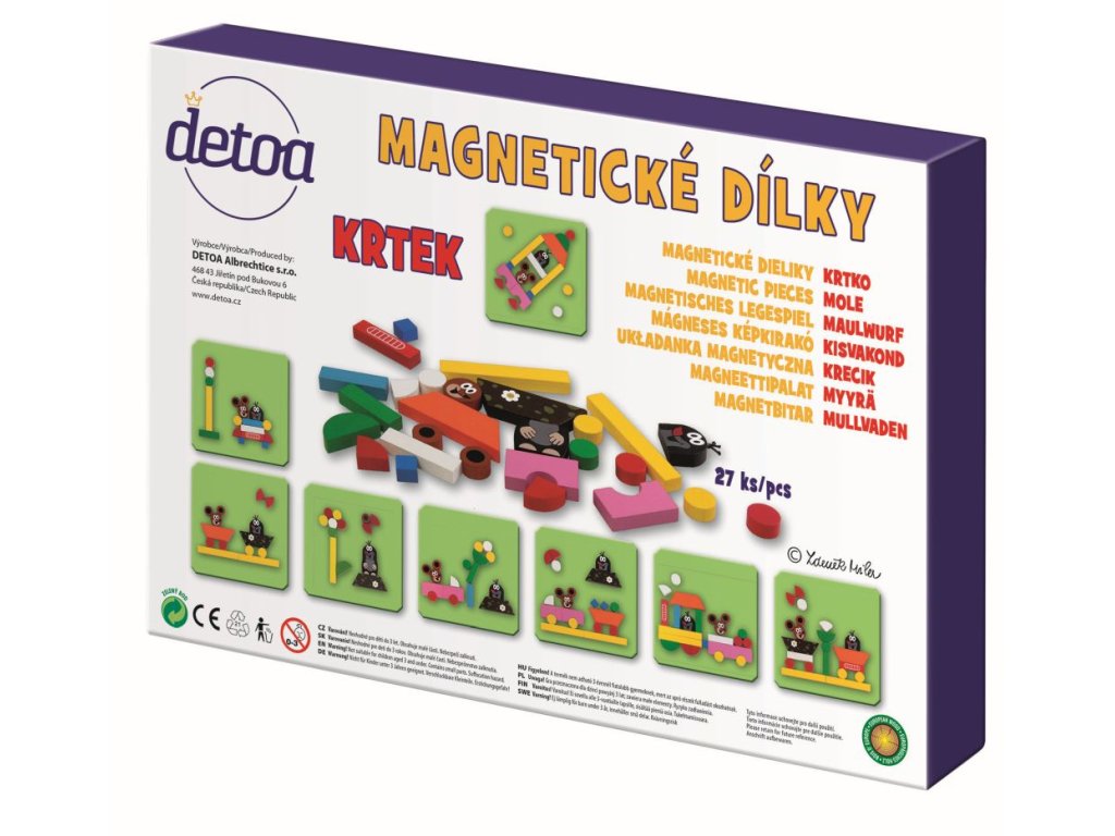 Magnetické dílky Krtek mini