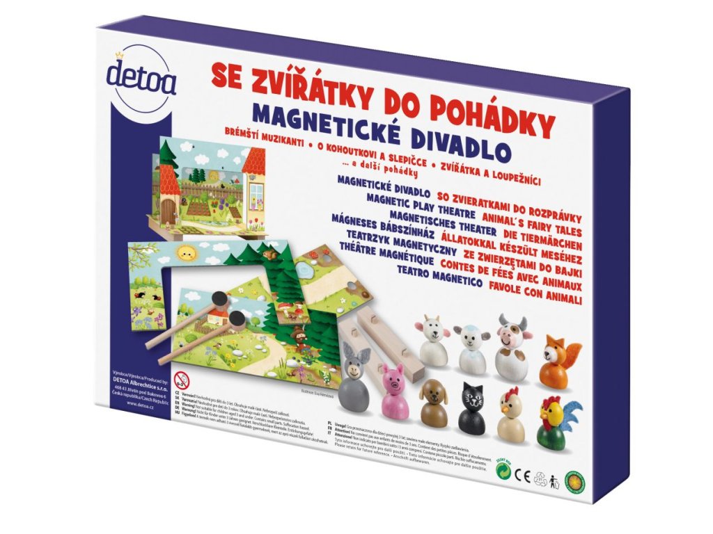 Magnetické divadlo se zvířátky do pohádky