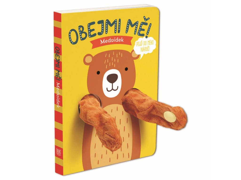 Maňásková knížka - Obejmi mě! MEDVÍDEK