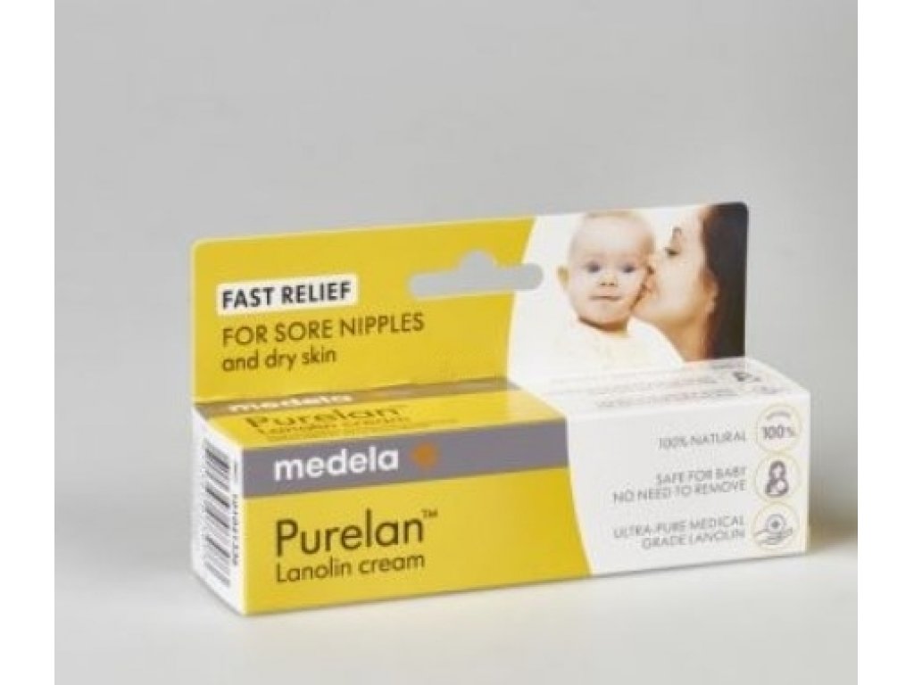 MEDELA Hojivý krém Purelan s lanolinem na bolavé bradavky, 7g