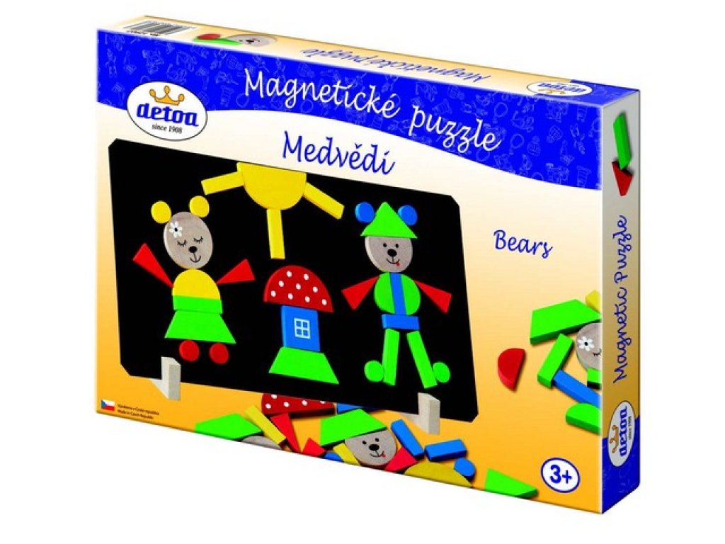 Medvědi magnetické puzzle