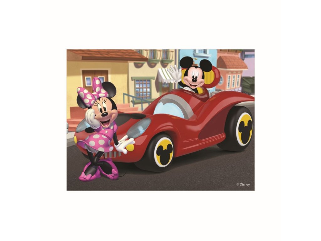 MICKEY A MINNIE 12 Dřevěné licenční kostky