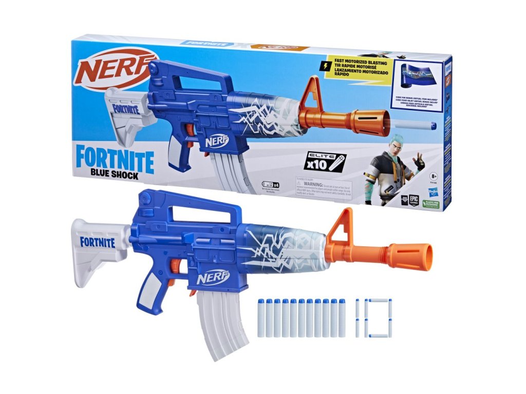 NERF FORTNITE BLUE SHOCK