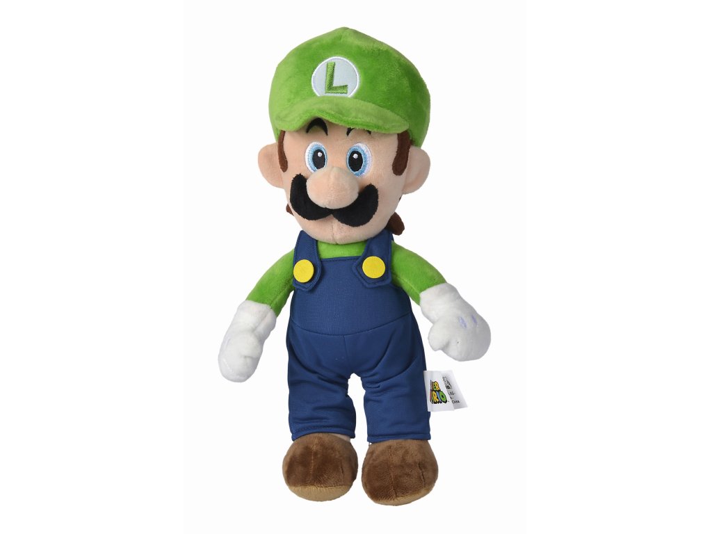 Plyšová figurka Super Mario Luigi, 30 cm