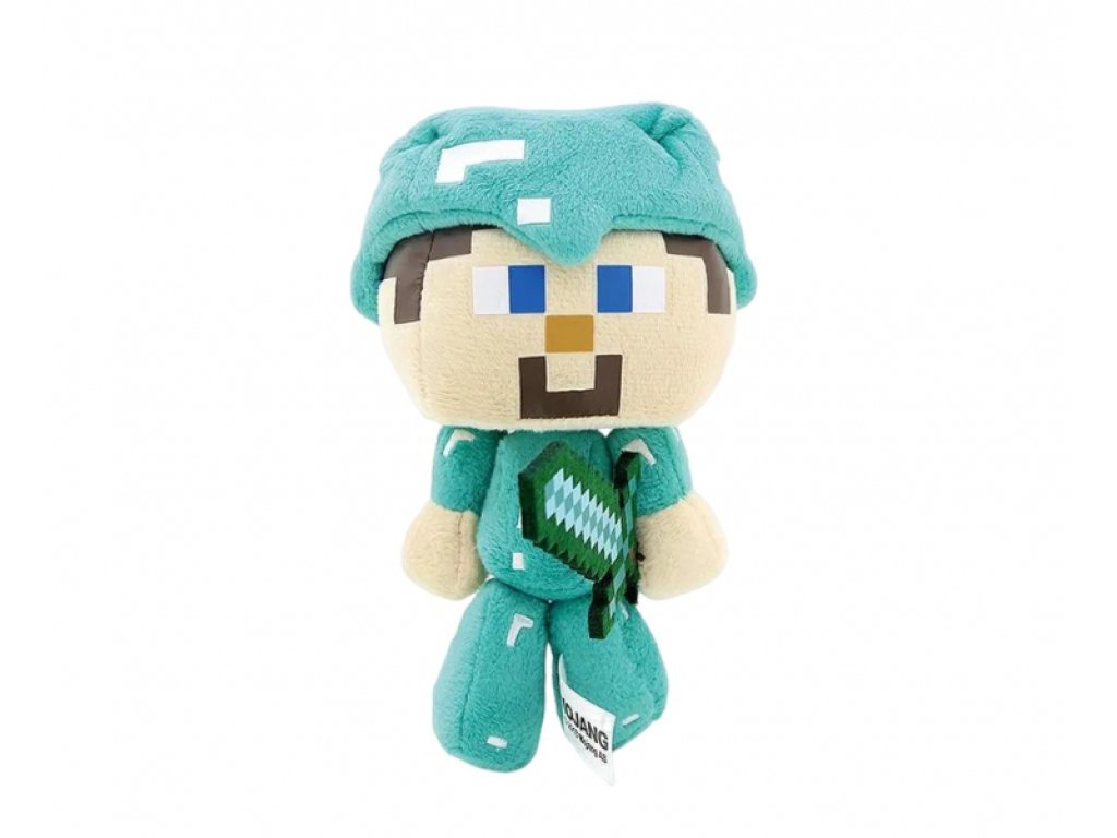 Plyšová hračka Minecraft Steve diamantový mini 16cm