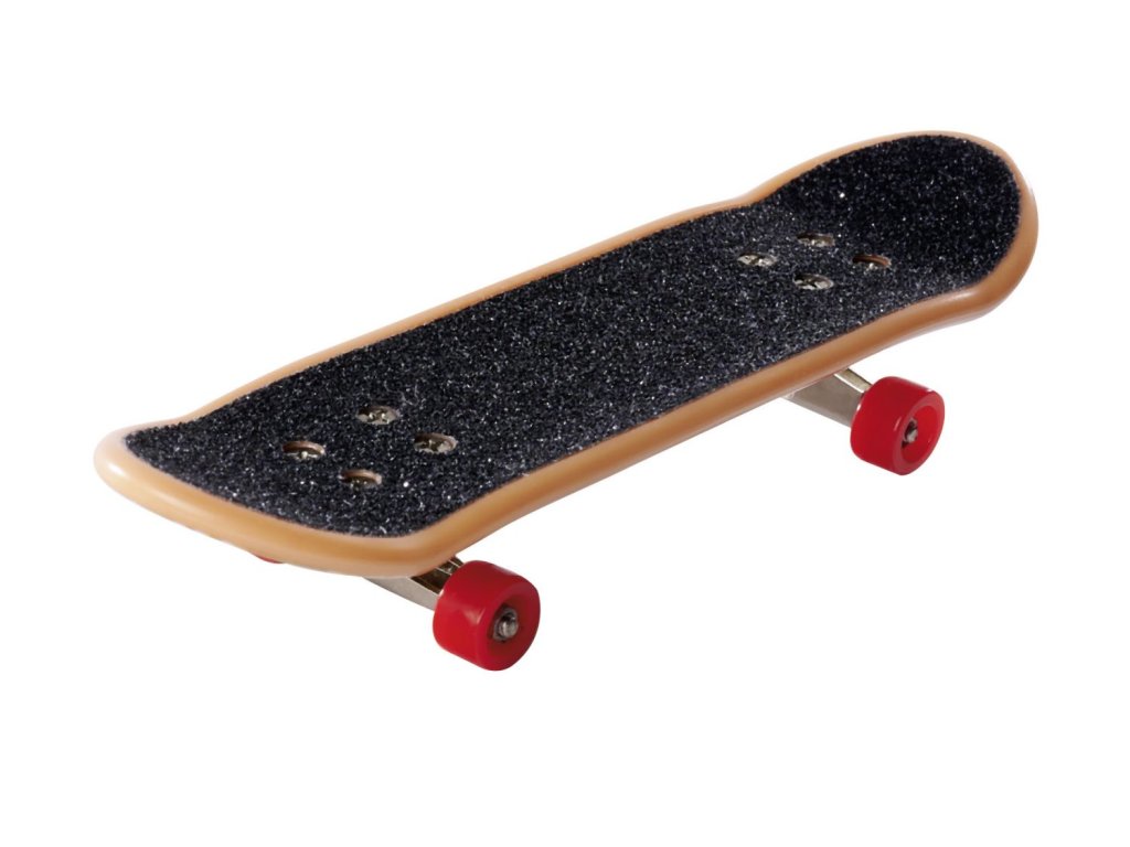 Prstový skateboard s rampou