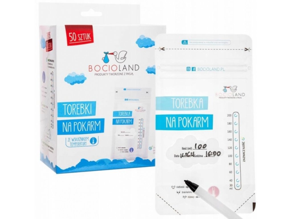 Sáčky na mléko 200 ml - 50 ks