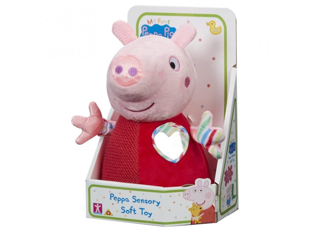 Smyslová edukační hračka PEPPAPIG, plyšová, 12,5cm