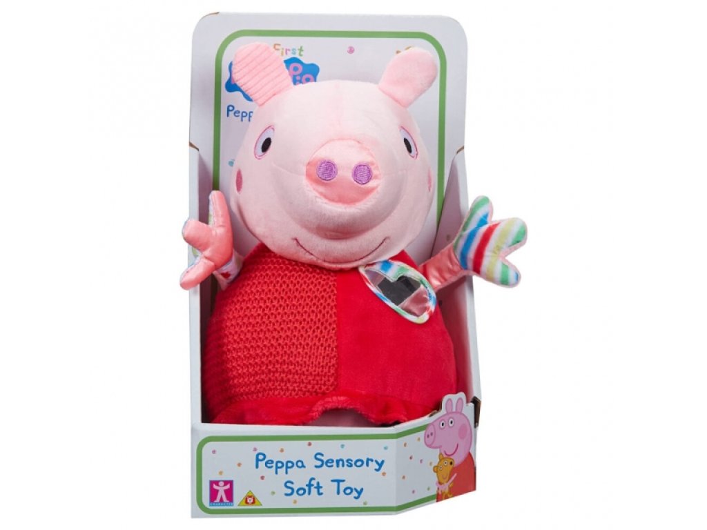 Smyslová edukační hračka PEPPAPIG, plyšová, 12,5cm