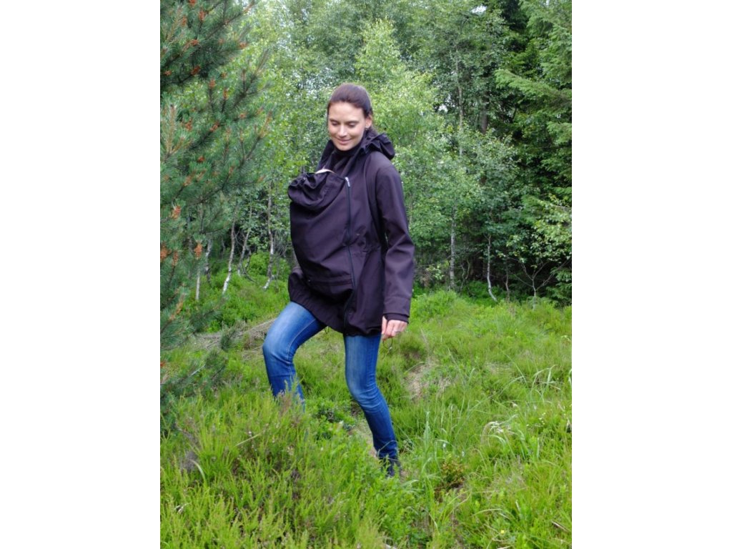Softshellová NOSÍCÍ bunda Pavla + TĚHOTENSKÁ vsadka