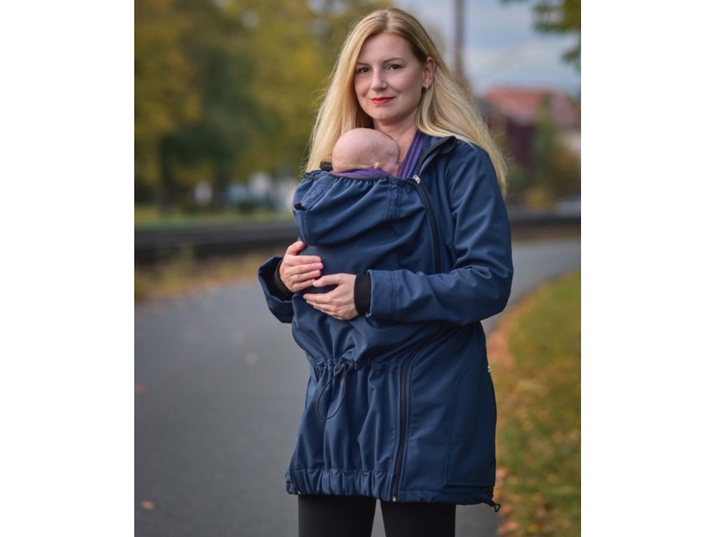 Softshellová NOSÍCÍ bunda Pavla + TĚHOTENSKÁ vsadka