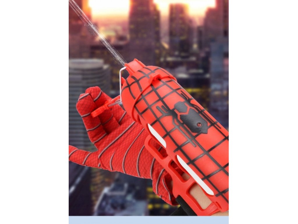 Spiderman vystřelovák vody a pavučiny 2v1