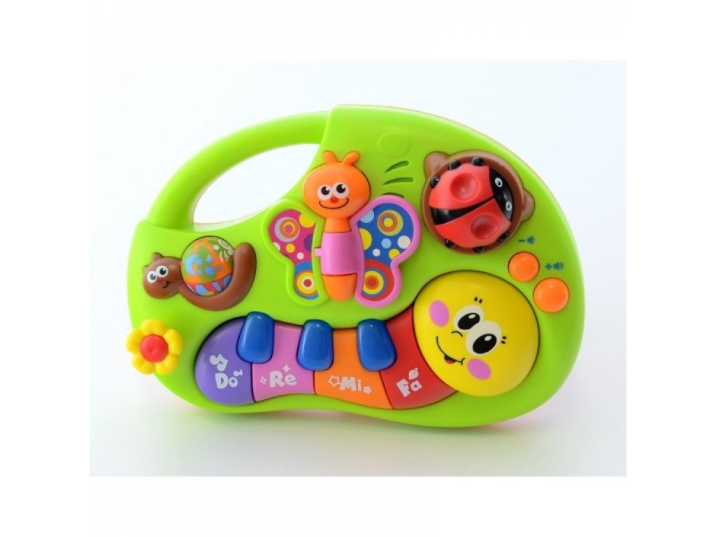 Tulimi Elektronické piánko, Housenka, oranžové/zelené