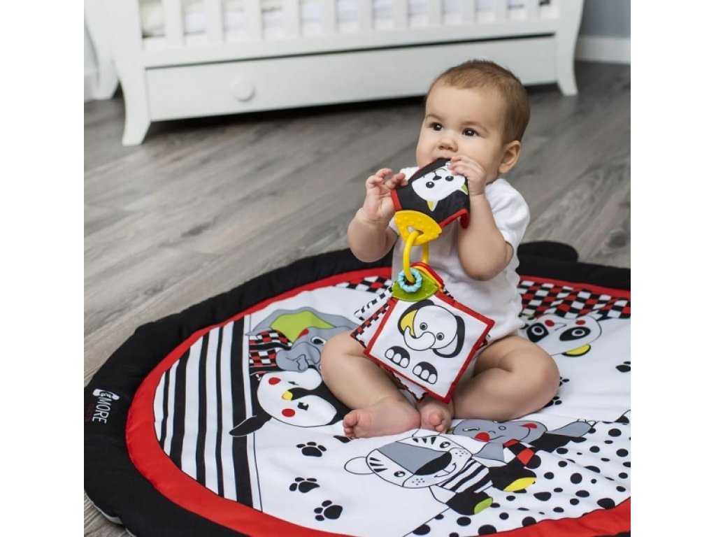 Velká hrací deka kontrastní C-MORE - Panda