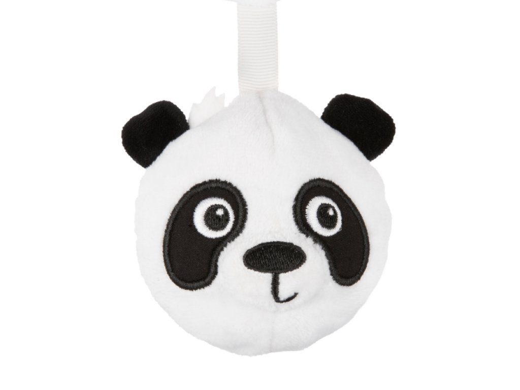 Závěsná plyšová hračka s chrastítkem Canpol Babies Panda