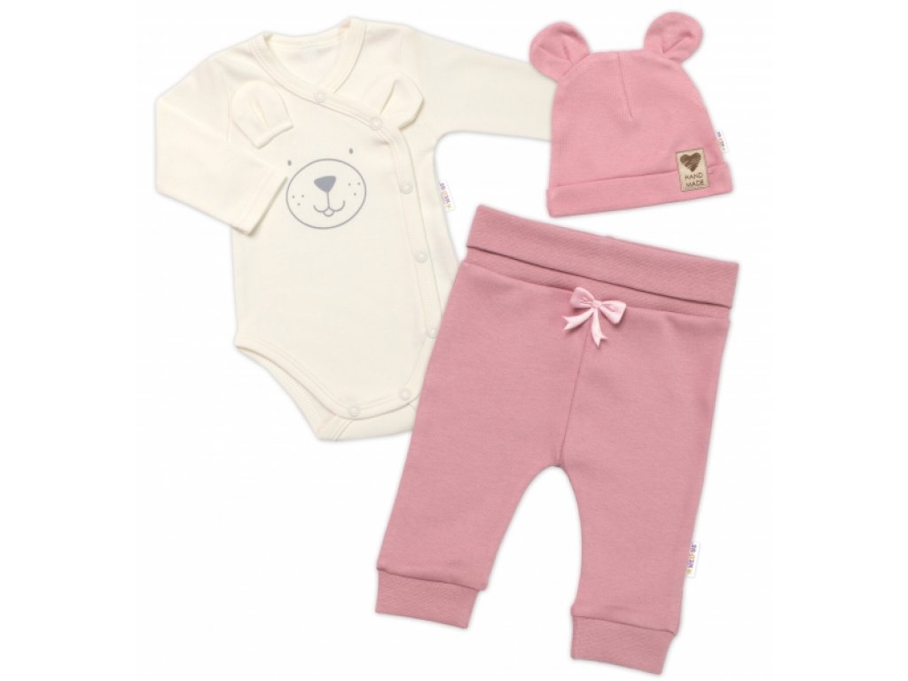 Zavinovací body dl.rukáv, tepláčky a čepička Little Bear, Baby Nellys